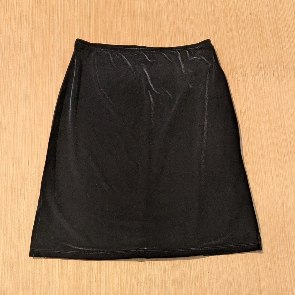 My Michelle Skirt‎ Black Velvet Mini Side Slit Party Whimsygoth Women's Large
